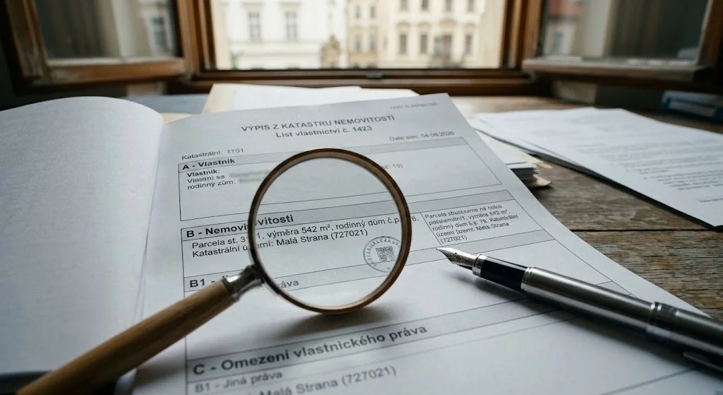 List vlastníka v katastru nemovitostí